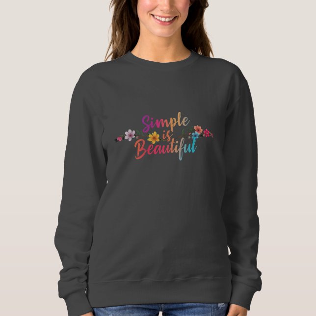 Simple est beau ! Sweatshirt de base (Devant)