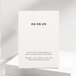 Simple et élégant Enregistrer la carte Date