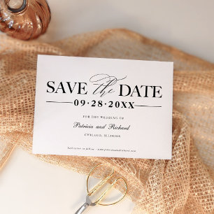 Simple et élégant faire-part de mariage à conserve