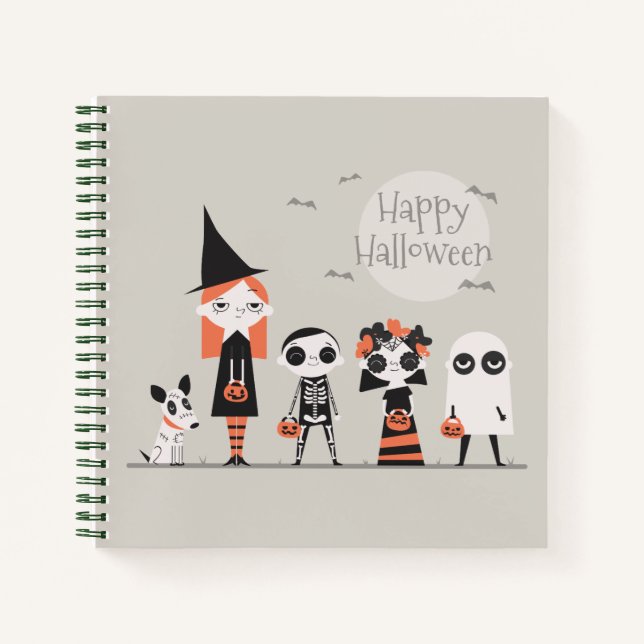 Simple et Élégant Halloween | Cahier (Devant)