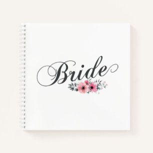 Simple et élégant mariée rose floral CARNET