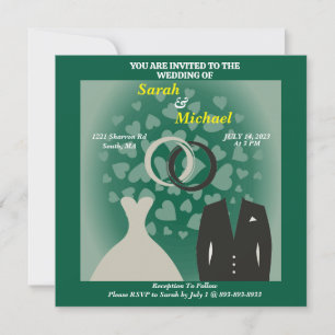 Simple et élégante Mariée et Coeur de chambre