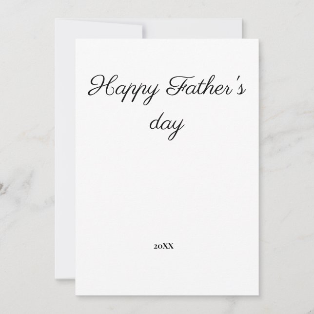 simple et minimal ajouter votre carte de fête des  (Devant)