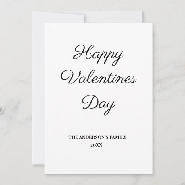 simple et minimal ajouter votre carte de valeurs t (Devant)