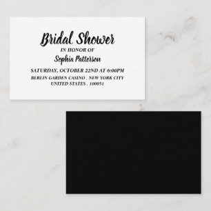 Simple et moderne, Fête des mariées Ticket Invitat