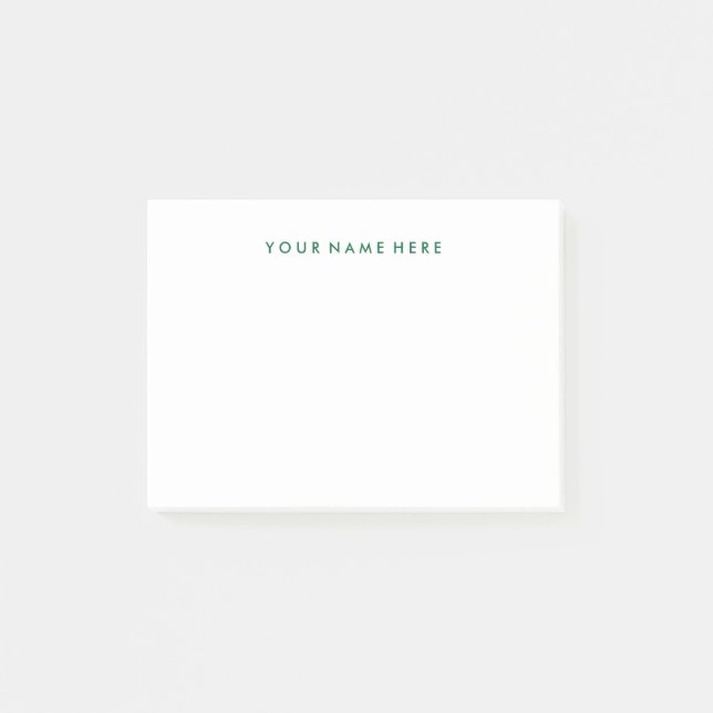 Simple et moderne Green Post-it® NotePad (Devant)