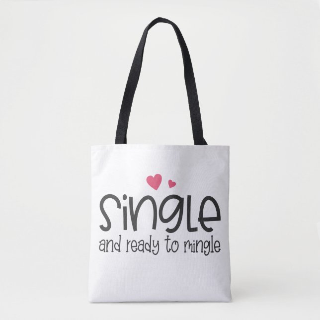Simple et prêt à Mingle Valentine| Sac fourre-tout (Devant)