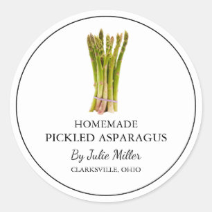 Simple Étiquette d'Asperges cuites maison