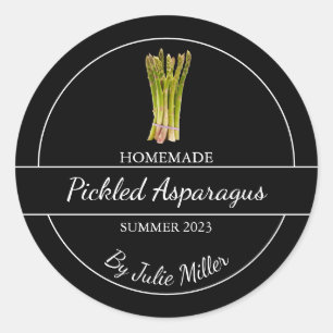 Simple Étiquette d'Asperges cuites maison