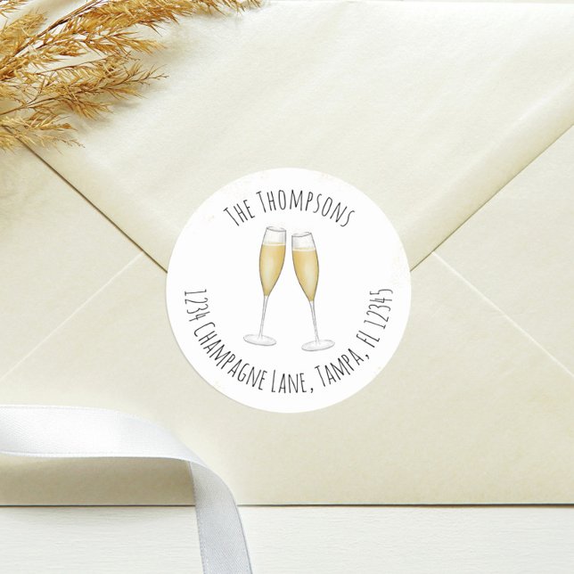 Simple Étiquette de Adresse de Retour à l'Aquarell (Créateur téléchargé)