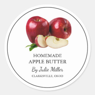 Simple Étiquette de beurre d'Apple fait maison