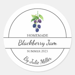 Simple Étiquette de confiture de Blackberry fait m