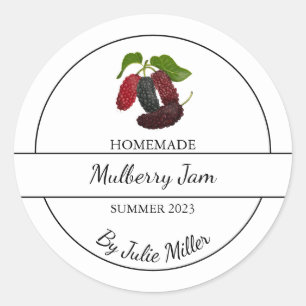 Simple Étiquette de confiture de frais