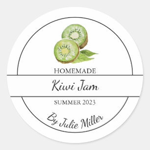Simple Étiquette de confiture de Kiwi fait maison