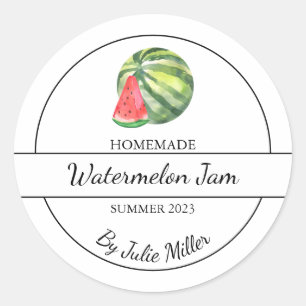 Simple Étiquette de confiture de pastèque maison