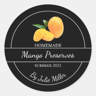 Simple Étiquette de Mango Conserve Maison