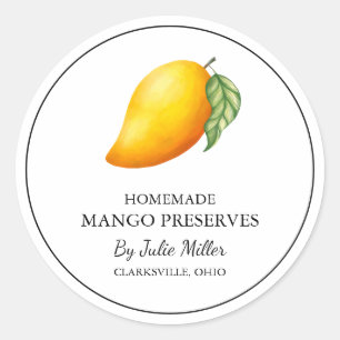 Simple Étiquette de Mango Conserve Maison