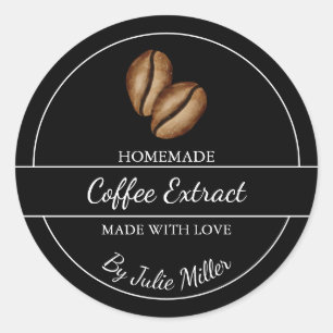 Simple Étiquette d'extraction de café fait maison