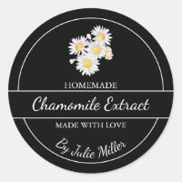 Simple Étiquette d'extraction de camomille fait ma