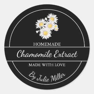 Simple Étiquette d'extraction de camomille fait ma