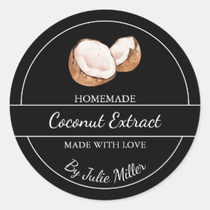 Simple Étiquette d'extraction de coco fait maison