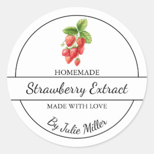 Simple Étiquette d'extraction de fraise fait maiso