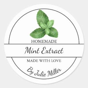 Simple Étiquette d'extraction de la menthe fait ma