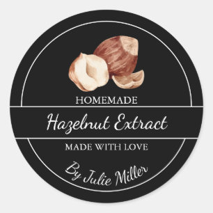 Simple Étiquette d'extraction de noisette fait mai