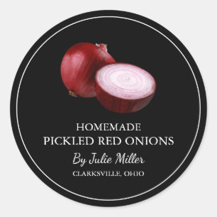 Simple Étiquette d'oignon rouge cuite maison