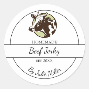 Simple Étiquette Jerky Beef fait maison
