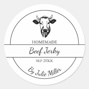 Simple Étiquette Jerky Beef fait maison