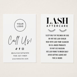 Simple Eyelash Extensions Lash carte de post-soins