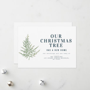 simple faire-part de déménagement de vacances de f