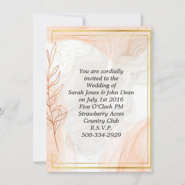simple faire-part de mariage (Devant)