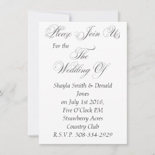 simple faire-part de mariage