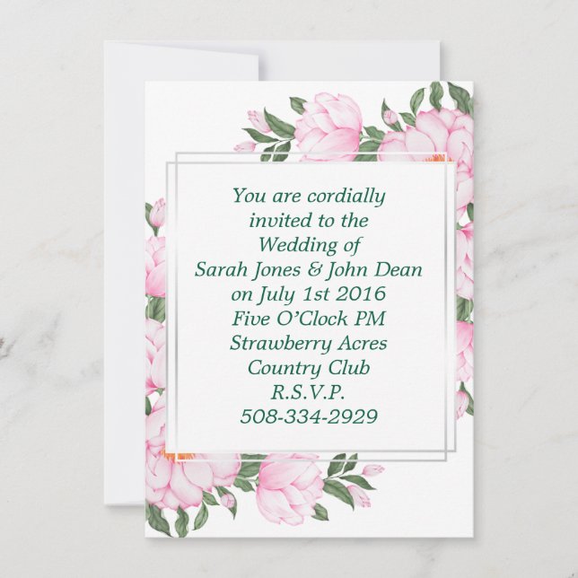 simple faire-part de mariage (Devant)