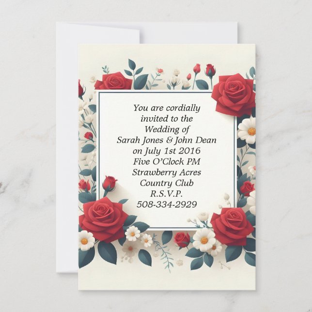 simple faire-part de mariage (Devant)