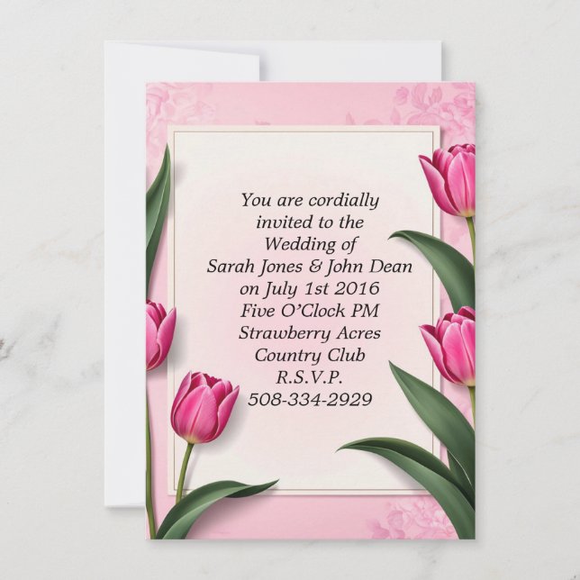 simple faire-part de mariage (Devant)