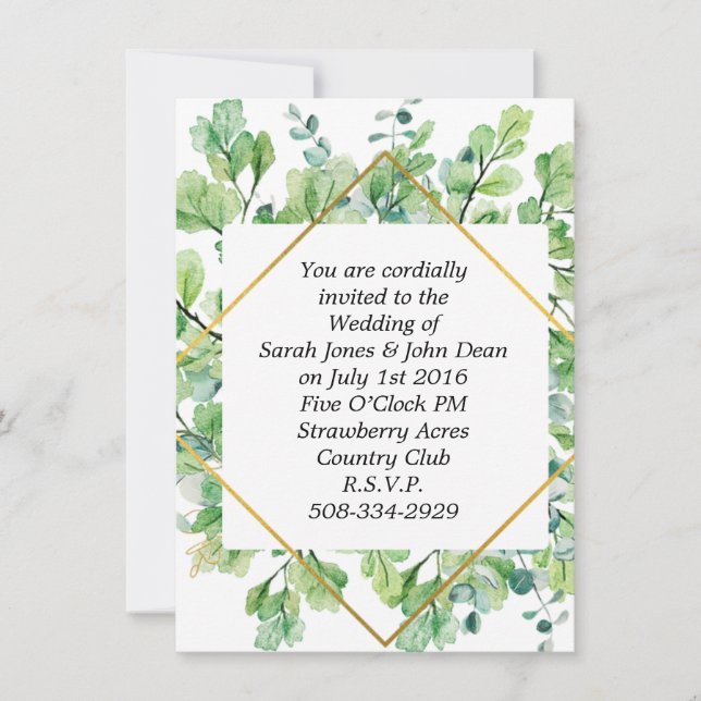 simple faire-part de mariage (Devant)