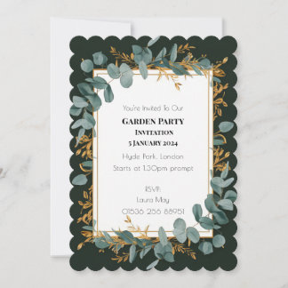 Simple Faire-part de mariage de verdure Eucalyptus