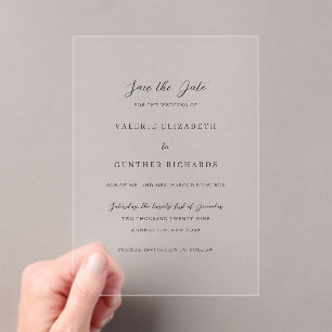 Simple Faire-Part de Mariage Traditionnel