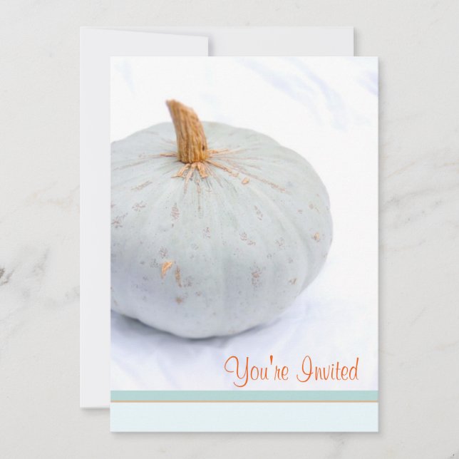 Simple Fall Event Citrouille Modern Invitation (Devant)