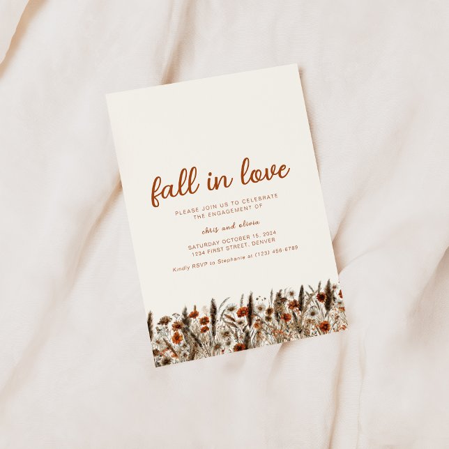 Simple Fall in Love Engagement Invitation (Créateur téléchargé)