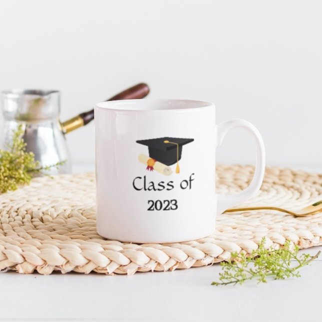 Simple fête de remise des diplômes tasse de café (Créateur téléchargé)
