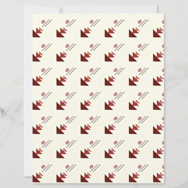 Simple Geometric Design Scrapbook Paper (Devant)