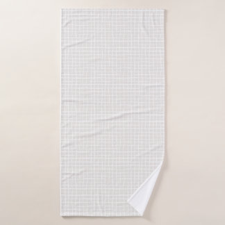 Simple geometric Grid beige white neutral check