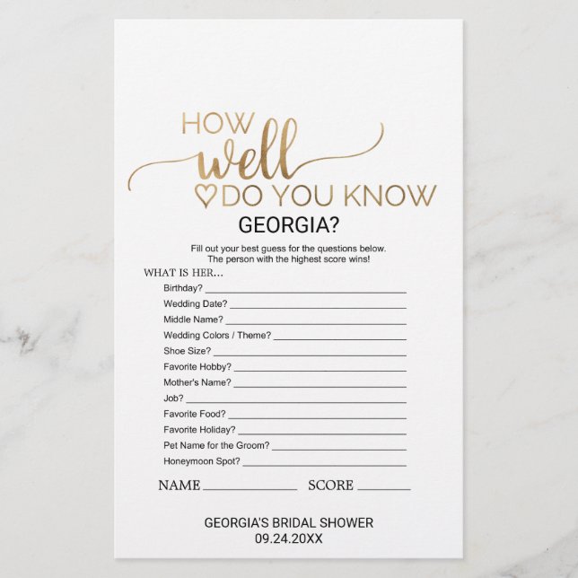 Simple Gold Calligraphy What's In Your Purse Game (Devant)