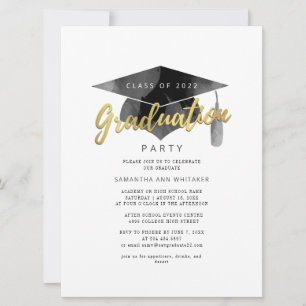 Simple Graduation 2025 Minimaliste Grad Party