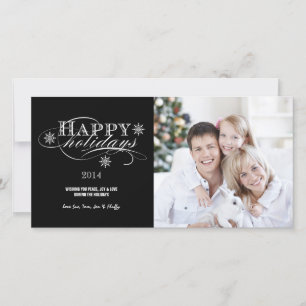 SIMPLE HAPPY HOLIDAYS 2014 CARTE PHOTO de vacances