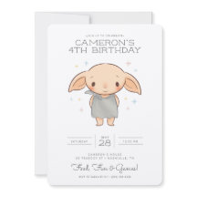 Simple Harry Potter - Dobby Invitation d'anniversa